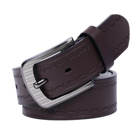 LABMGW Men's Western Belt Big and Tall Leather Cowboy Belt Men 80 to 82 Inch