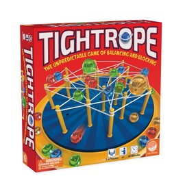 MindWare Tightrope Strategy Board Game - Exciting Family Games for Kids and Adults - Enhances Decision-Making and Hand-Eye Coordination, Fun for Classrooms, 2-4 Players, 20 Min Play Time, Ages 6 & Up