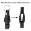 SAUYRASY 10Pcs Black Heavy Tension Snap Release Clips for Kites