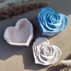Wehous Heart Shape Box Silicone Mold, Rose Storage Box Mold
