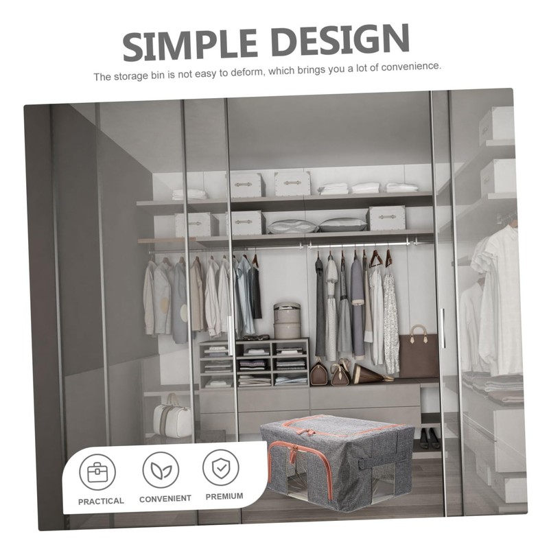 Outanaya Storage Bin for Closet Quilt Storage Case Comforter Organizer