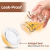 ComSaf 4 oz Glass Jars with Lid, Set of 6