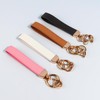Leather Keychain Wristlet Car Key Chain Key Fob Wristband Hand