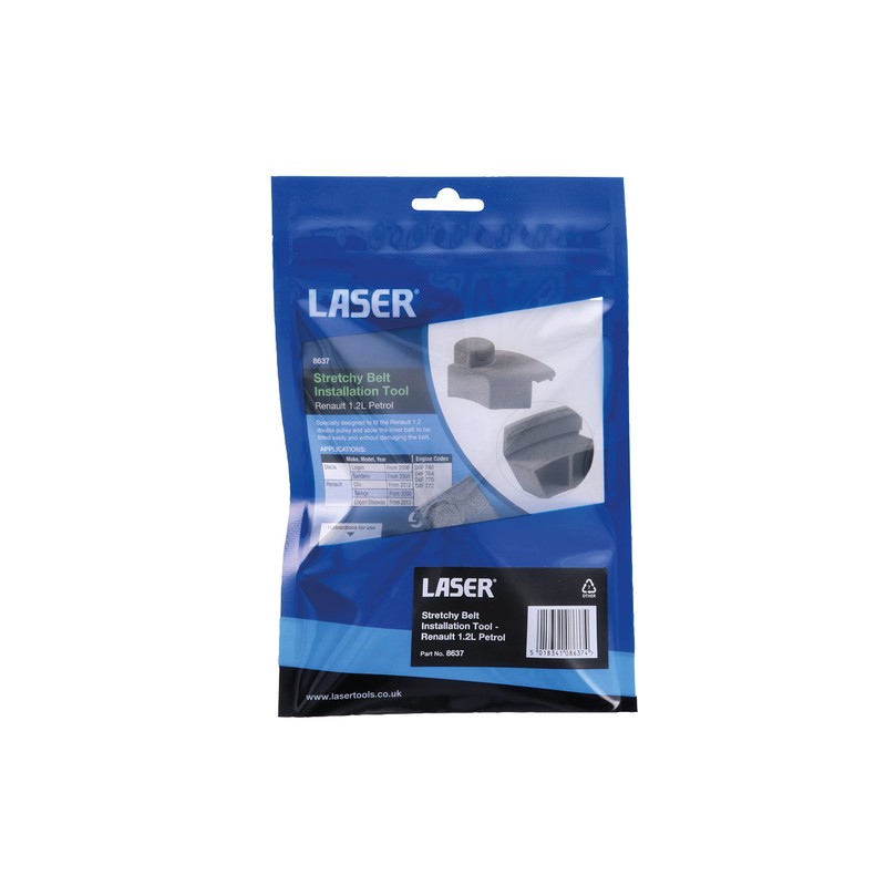 Laser 8637 Stretchy Belt Installation Tool - Renault 1.2L Petrol