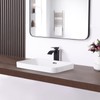 KARAMAG Bathroom Vessel Sink 20.6'' x 14.7'' Semi Recessed Bathroom