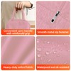 MeiLang Insulated Lunch Bag Pink Oxford Cloth Leakproof Thermal Tote