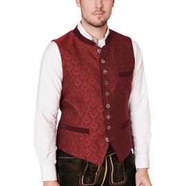 Krüger Jamal 952367-0-0009 Men's Costume Vest Short Sleeve, red