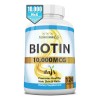 Suplemento Naturalisimolife Biotina De Biotin 10,000 Mcg De 120 Un