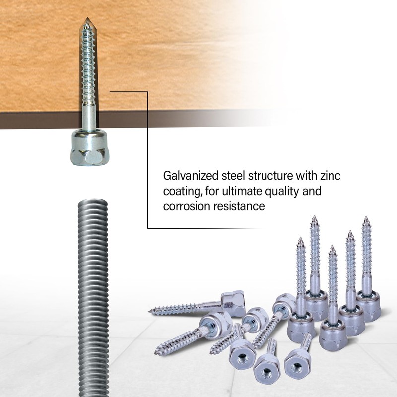 Sammys 8010957-25 Vertical Rod Anchor Super Screw with 3/8 in.