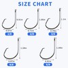 Fishing Hooks Circle Hook Fishhooks - 80PCS High Carbon Steel