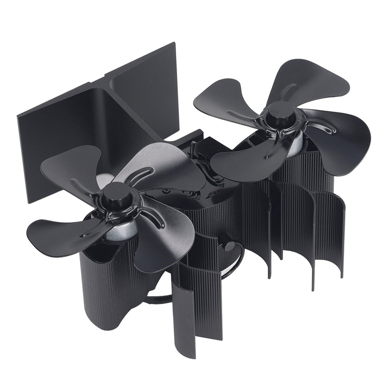 Wood Stove Fan Heat Powered 8 Blades Stove Fan Self