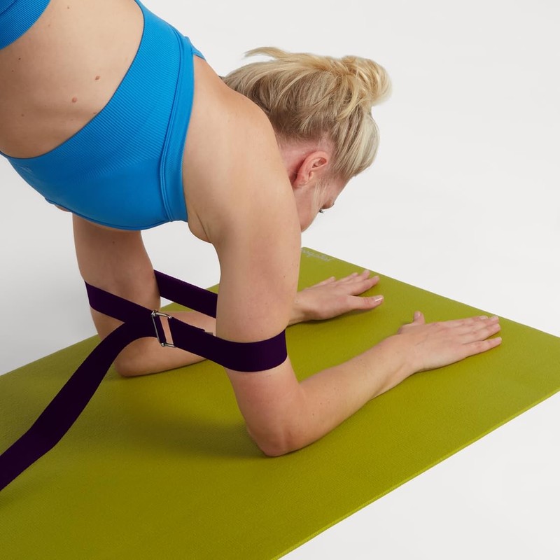 Yogabox Asana Basic Yoga Strap Made of 100% Cotton, Metal