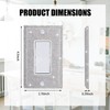 Silver Bling Rhinestones Single Rocker Switch Light Switch Cover Plates