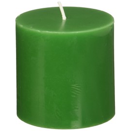 Zest Candle Pillar Candle, 3 by 3-Inch, Hunter Green