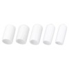 sourcing map 50pcs Round Rubber End Caps Protective Caps 6mm
