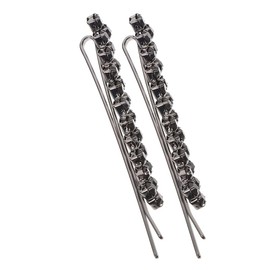 Beavorty 4pcs Diamond Hair Clip Sparkly Hair Pins Rhinestone Hair Bobby Pin Women Bobby Pins Black Zinc Alloy