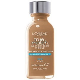 L'Oréal Paris True Match Super-Blendable Makeup, Nut Brown, 1 fl. oz.