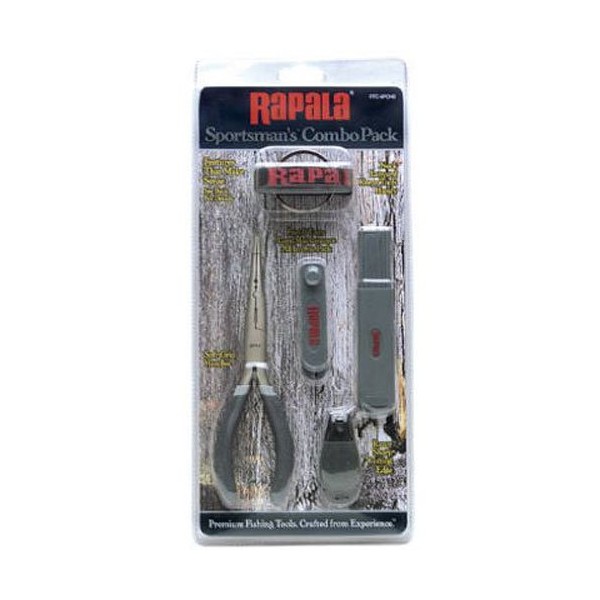 Rapala Combo Pack 6 1/2 Pliers / Jig punch/ Hook Sharpener / Clipper