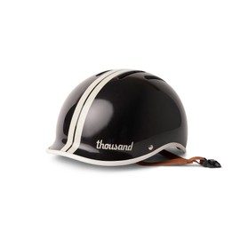 Thousand Heritage 2.0 Adult Bike Helmet; The Original Low Profile Retro Commuter Cycling Helmet Safety Certified for Bicycle Skateboard Skating Roller Skates; for Men & Women (Phantom Black, M)