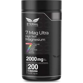 SEVEN MAG ULTRA 7 Tipos de Magnesio 200 capsulas (2000mg por porcion) con L Treonato de Magnesio, Citrato de Magnesio, Glicinato de Magnesio, by Eternal Nutrition - Ingredientes Naturales Premium de USA