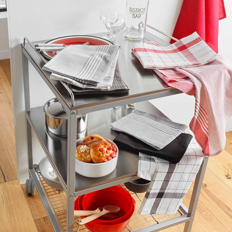 Douceur d'Intérieur, 3 Tea Towels (50 x 70 cm) Vibrato