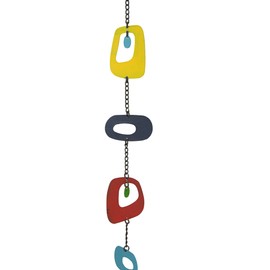 Mayrich Multicolor Mid Century Modern Wind Chime Hanging Outdoor Garden Home Decor Art, One Size