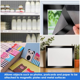 DTLHCNCT Strong Adhesive Magnetic Tape Strip Roll- 1" x 16 ft, Cuttable Magnetic Sheets for,DIY Art Projects, Whiteboards, Fridge Organization - Ideal for Home, School, Office Use.(0.06" Thick)