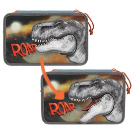 Depesche Roar 11756 Dino World 3-Compartment Pencil Case