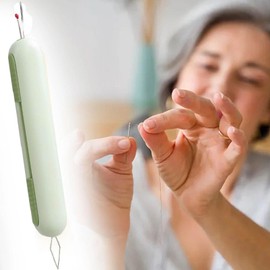 Rookii 2 in 1 Needle Threaders and Seam Ripper.2025 New Quick Plug-in Needle Threaders Seam Rippers for Sewing, Needle Threading and Seam Remover Sewing Seam Ripper Tools Sewing Supplies (Green)