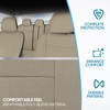 BDK PolyPro Car Seat Covers Full Set in Solid Beige,