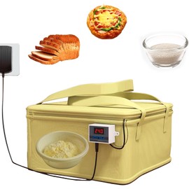 Versatile Dough Proofer with Heater, Bread Pizza Dough Proofing Box Temperature Control Proofing Accessories for Making Bread, Yogurt, for Baking