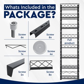 KLEITOS 8-Tier Pantry Door Organizer, Over The Door Spice Rack with Adjustable Baskets, High Load Over Door Pantry Organizer, Easy Installation, Good Door Grip, Back of Door Storage (Black)