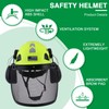 LOHASTAR Forestry Helmet with Face Shield and Ear Muffs Safety
