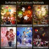 YAZEKY LED Projector Christmas Outdoor 2-in-1 LED Projection Lamp Christmas