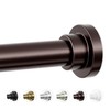 Mcrbeay Shower Curtain Rod, 1" Diameter Heavy Duty Tension Shower
