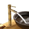 AYL Vintage Antique Bronze Full Copper Bamboo Deck Mounted Kitchen