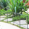 SCENDOR 5 Pack Decorative Fence Metal Garden Fence 16in x