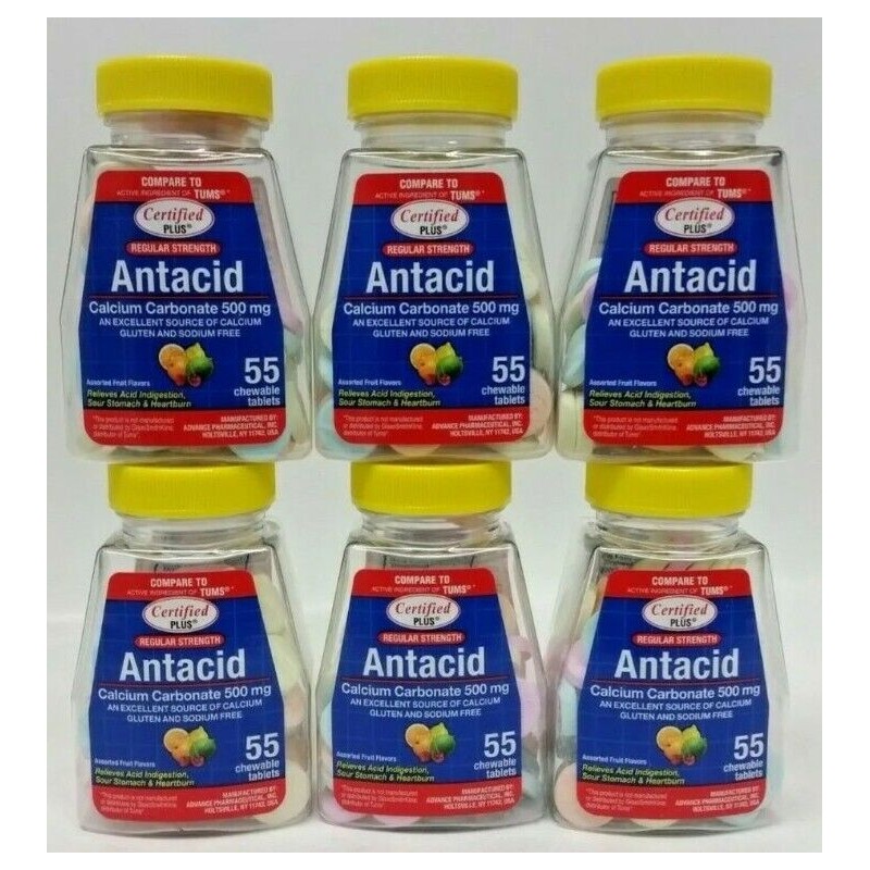 c.plus ( Lot 6 ) Bottles Chewable Antacid w/ Calcium,
