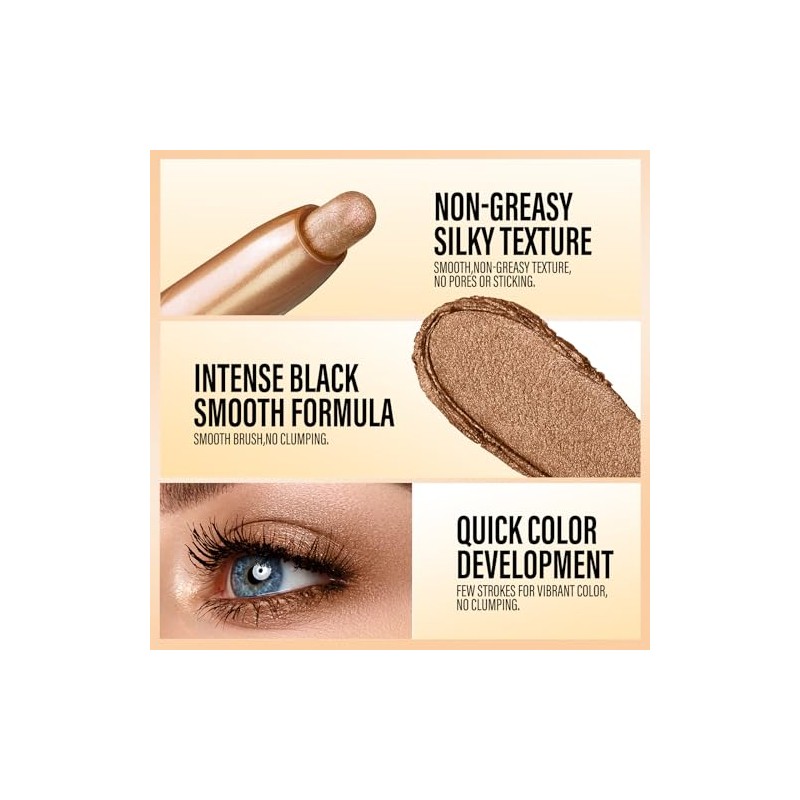 6 Pieces Eyeshadow Stick Set, Cream Eyeshadow Pencil Crayon, Waterproof