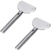 2 Pieces Silver Metal Tube Squeezer for Salon Toothpaste Tube