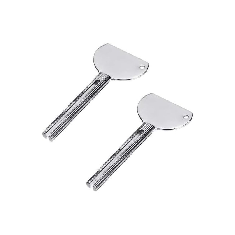 2 Pieces Silver Metal Tube Squeezer for Salon Toothpaste Tube
