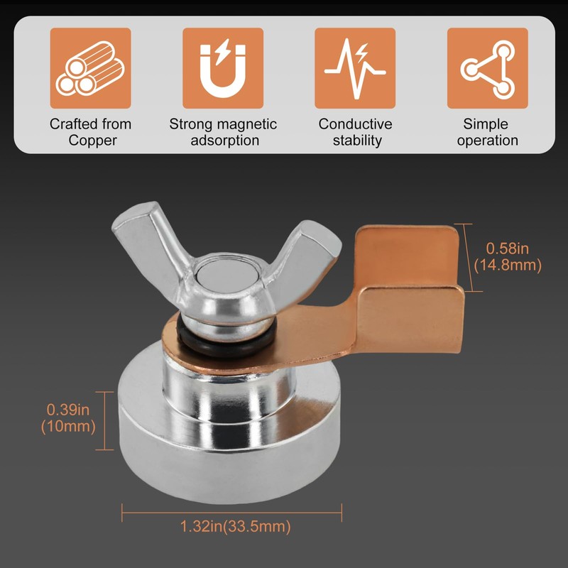 Welding Magnetic Grounding Clamp, Welding Support Ground Clamp Tools, Strong