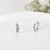 HUKKUN Viking Hoop Earrings Sterling Silver Celtic Huggie Hoop Earrings