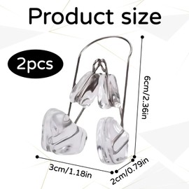 Gyinere 2 Pcs Nose Shaper Clip,Nose Shaper,Nose Clip,Nose Straightener,Slimmer,Shaper for Wide,for Women and Men,Pain Free Up Lifting Straightener,for Home and Travel,