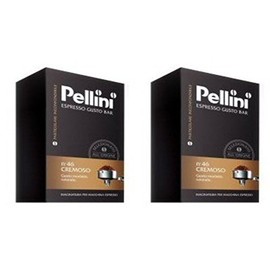 Pellini: "Cremoso" (Creamy) Roasted Ground Coffee for Espresso Machine 8.8 Ounce (250gr) Packages (Pack of 4) [ Italian Import ]