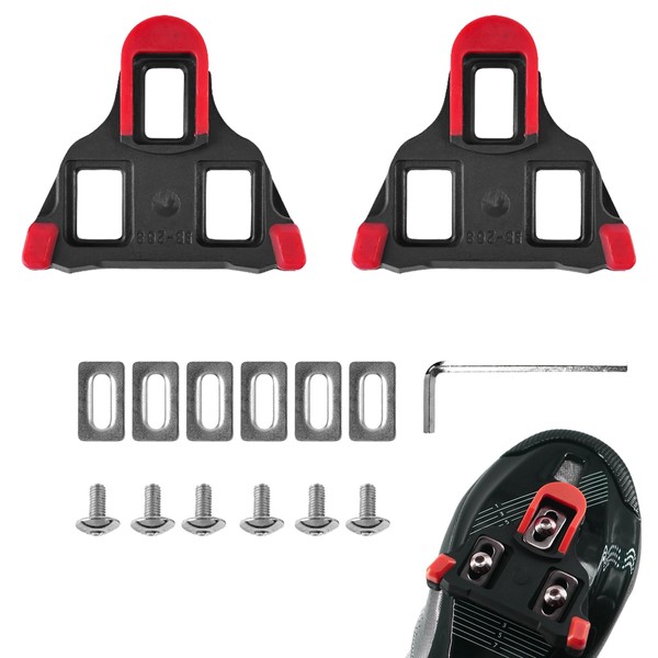 2Pcs SPD Cleats for Cycling Shoes,Premium Cleat Pedals Anti-Slip Durable