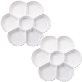 Watercolor Palette, Set of 2, 6.9 inches (17.5 cm), Pigment Tray, Paint Plate, Painting, Plum Tray, Paint Palette, Painting Plates, Painting Supplies, Mini Palette, DIY Gouache, Watercolor, Oil