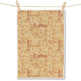 FITIE Vintage Coffee Kitchen Towels, Coffee Lovers Gifts for Women Men Dish Tea Towels for Kitchen Cafe Decor, Barista Gifts Decorative Hand Towel, 16x24 Inch