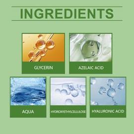 Hyaluronic Acid Serum Moisturising Non-Greasy Serum Firming Anti-Aging Effect, Smooths Wrinkles & Gives a Radiant Complexion (2 Pieces, Green)