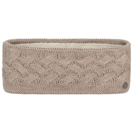 Lierys Fauske Women's Headband (10.5 cm Wide) with Virgin Wool, Made in Germany. One Size 55-60 cm with Fleece Lining, Headband with Braided Knitting Pattern Autumn/Winter -
